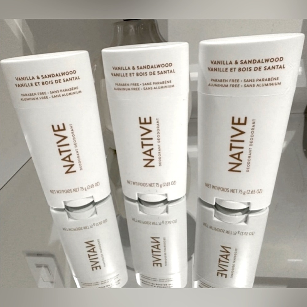 Native Deodorant 3 pack Vanilla Sandalwood NWT